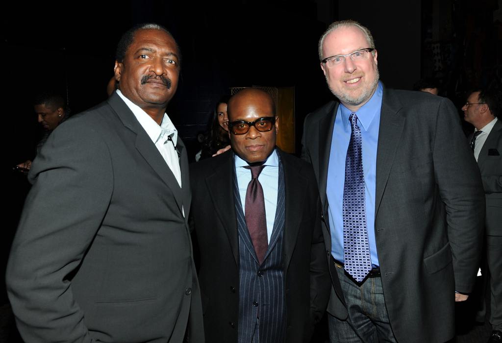 Matthew Knowles, Antonio "LA" Reid and President of Island Records Steve Bartels