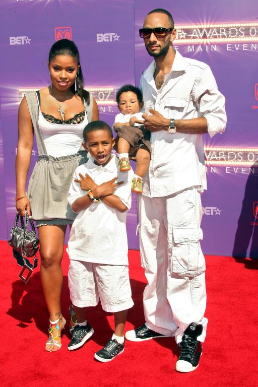 Mashonda, Swizz Beatz, and children