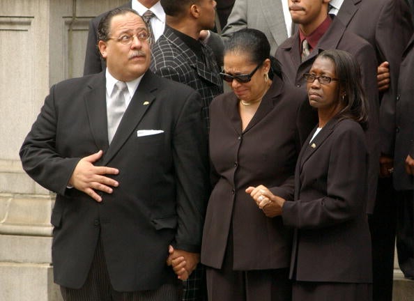 Funeral for Aaliyah in New York