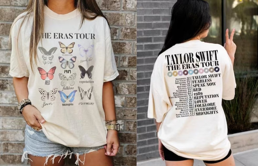 NEW Taylor Swift Lover Butterflies fashion Tee