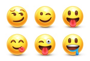 Funny emoji faces