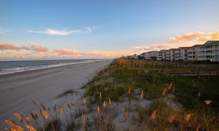 Sunset at Carolina beach