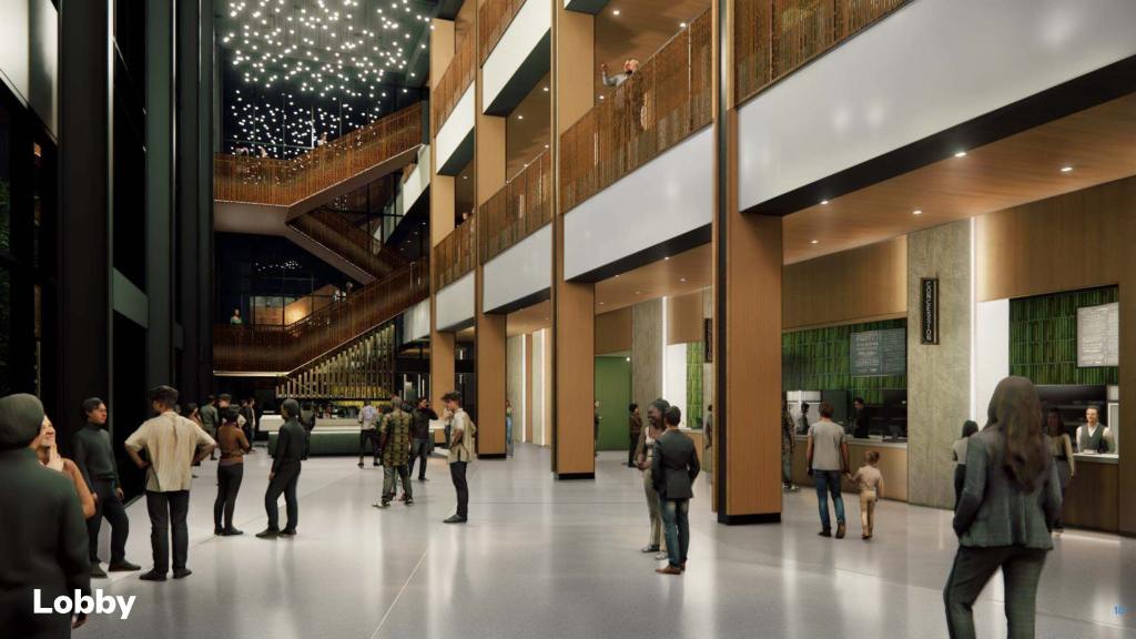 Crown Event Center interior rendering