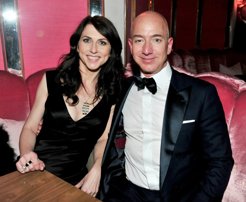 CEO of Amazon Jeff Bezos and writer MacKenzie Bezos attend the Amazon Studios Oscar Celebration at Delilah on February 26, 2017 in West Hollywood, California.