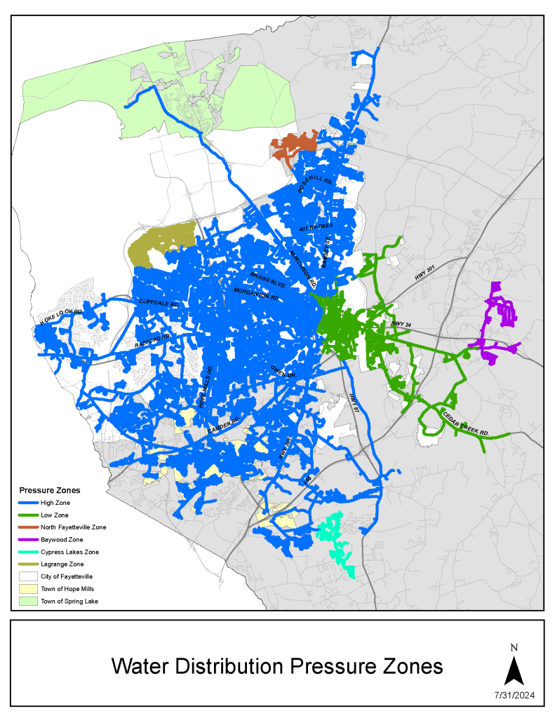 pwc water pressure zones